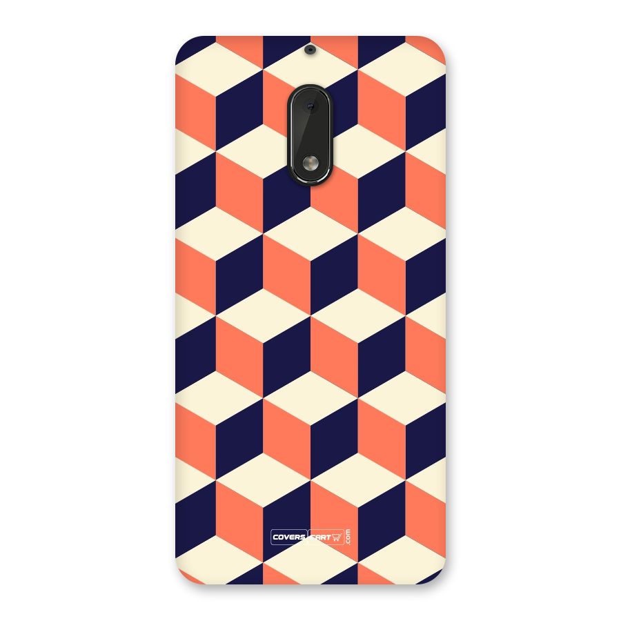 Cube Pattern Back Case for Nokia 6