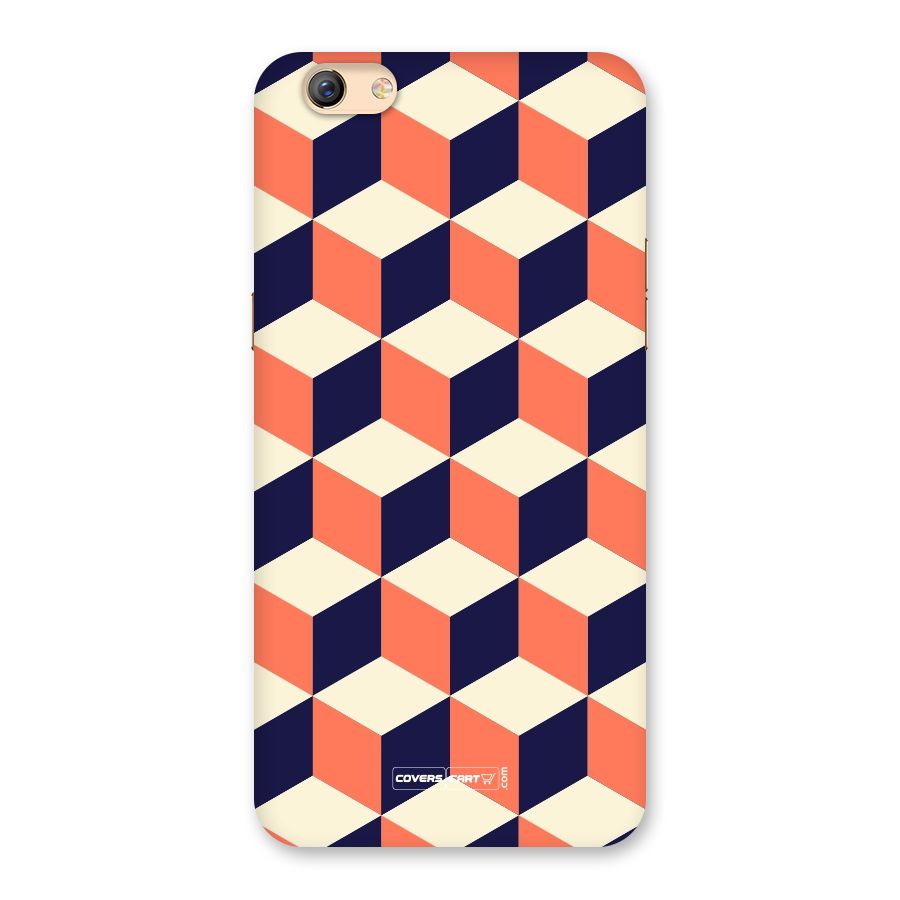 Cube Pattern Back Case for Oppo F3 Plus