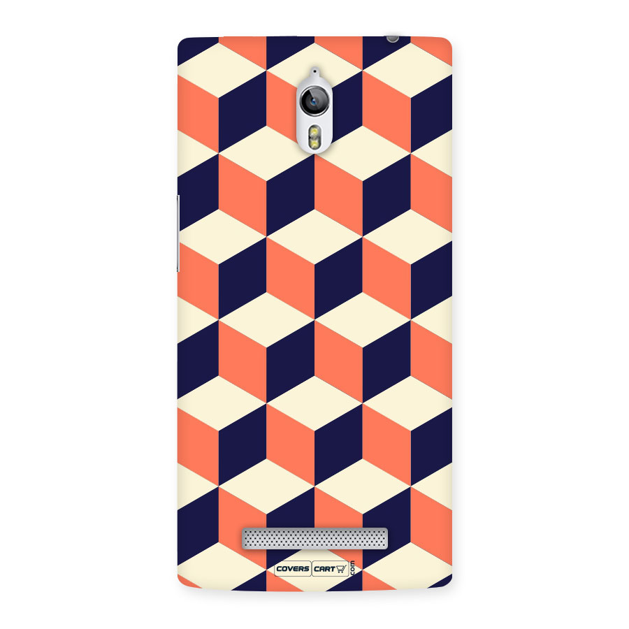 Cube Pattern Back Case for Oppo Find 7