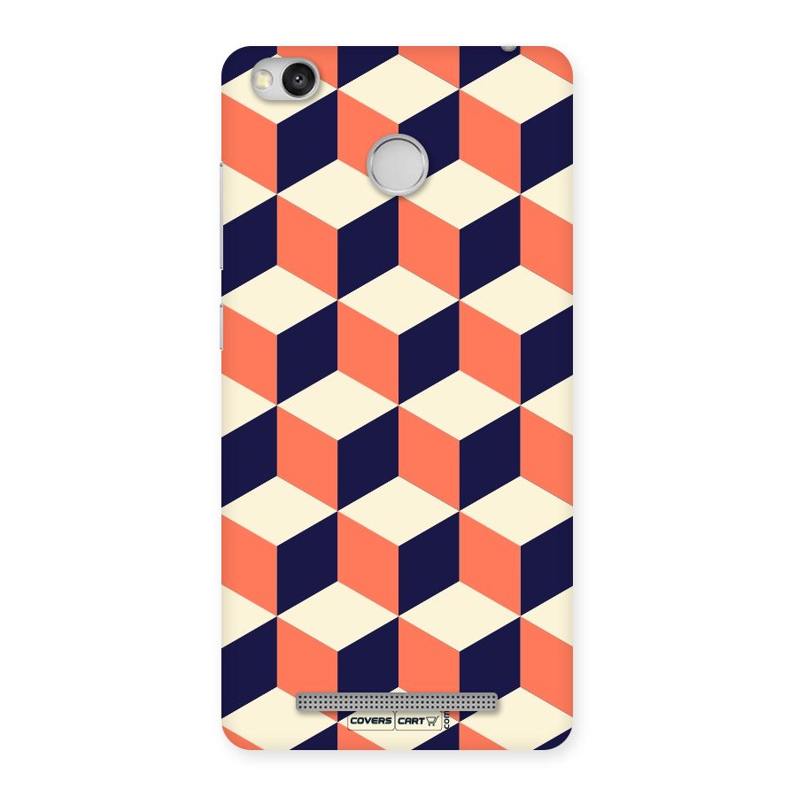 Cube Pattern Back Case for Redmi 3S Prime