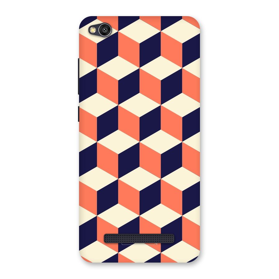 Cube Pattern Back Case for Redmi 4A