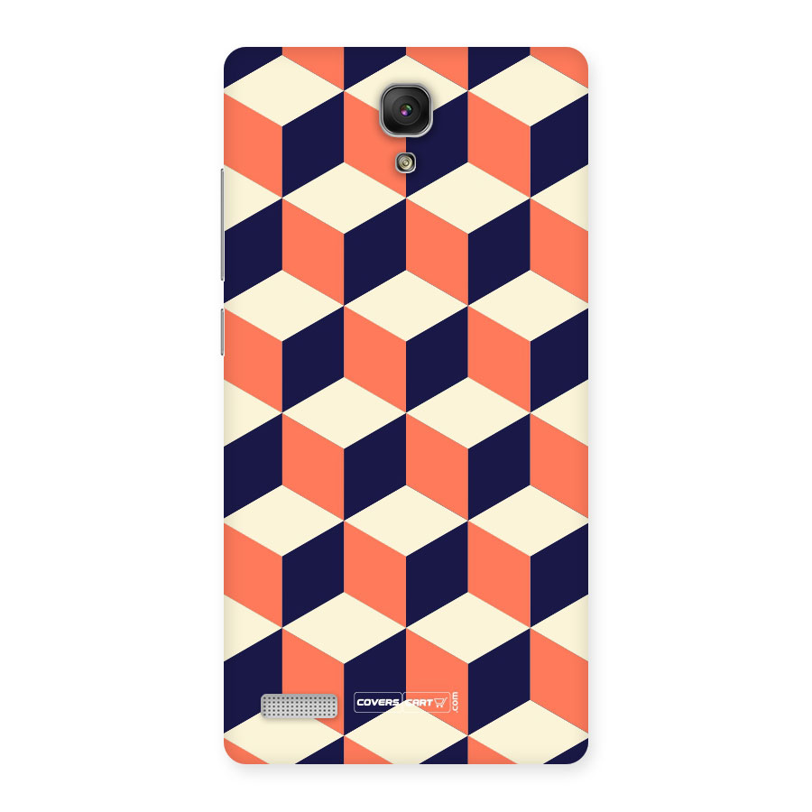 Cube Pattern Back Case for Redmi Note