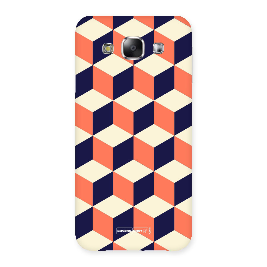 Cube Pattern Back Case for Samsung Galaxy E5