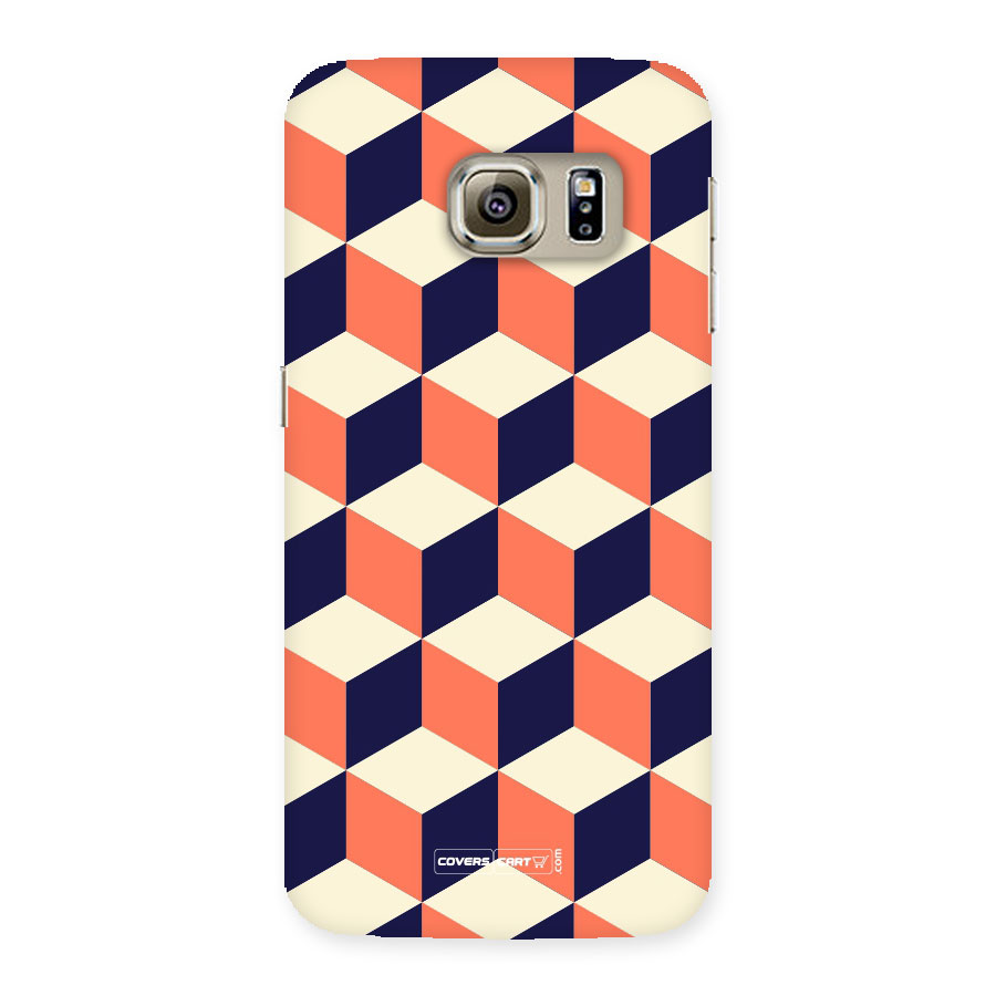 Cube Pattern Back Case for Samsung Galaxy S6 Edge