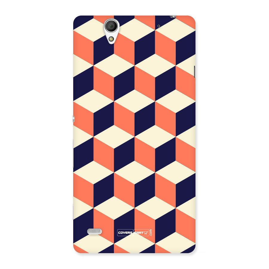 Cube Pattern Back Case for Sony Xperia C4