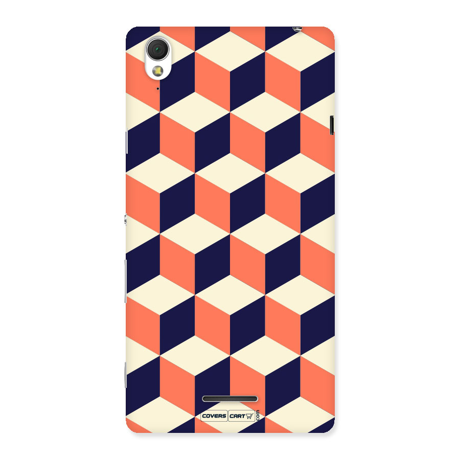 Cube Pattern Back Case for Sony Xperia T3