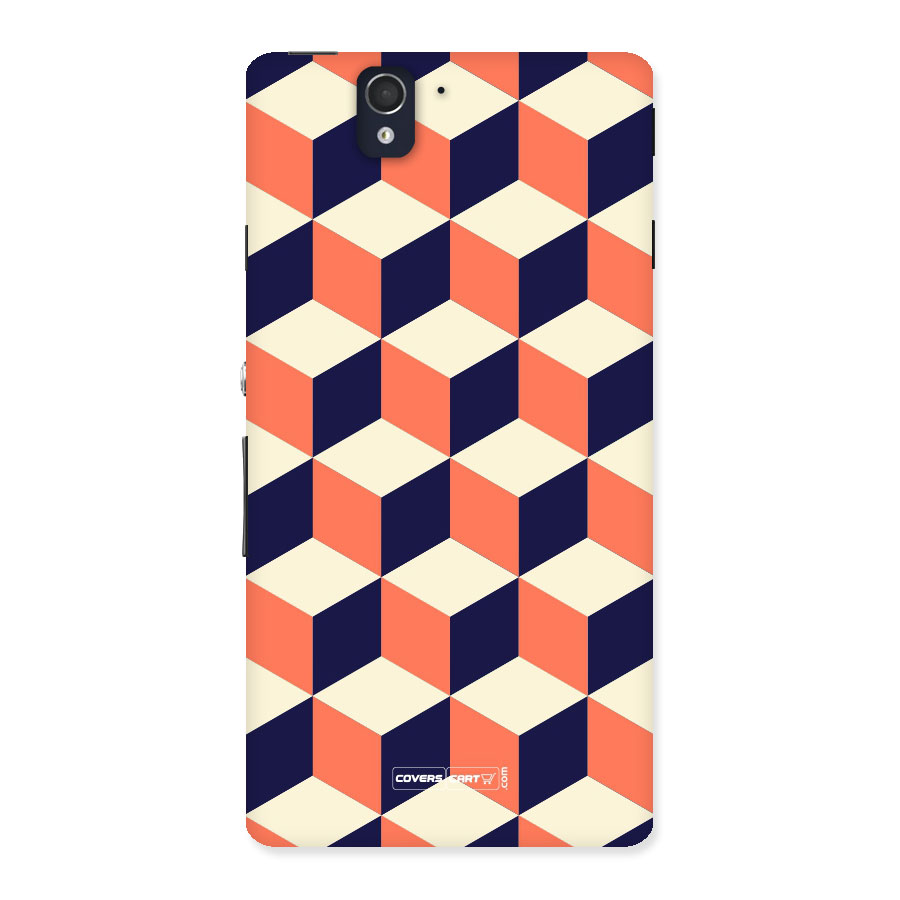 Cube Pattern Back Case for Sony Xperia Z