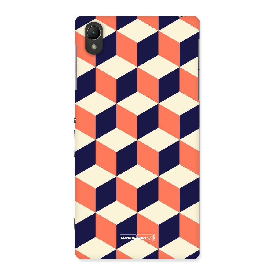 Cube Pattern Back Case for Sony Xperia Z1