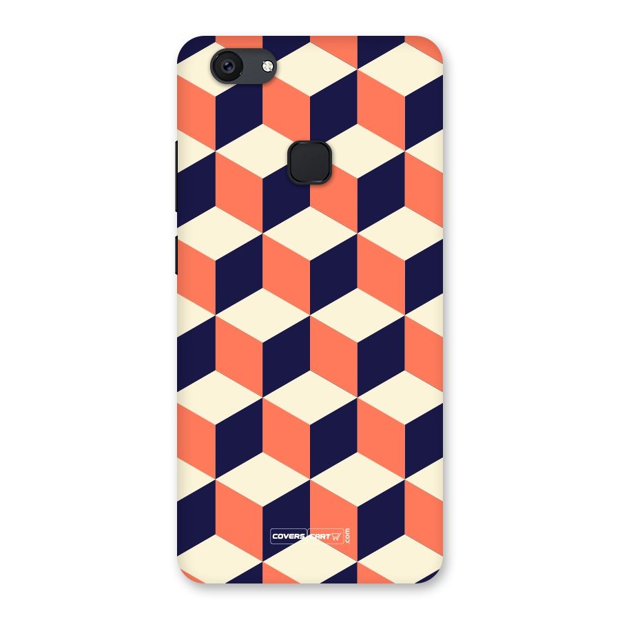 Cube Pattern Back Case for Vivo V7 Plus