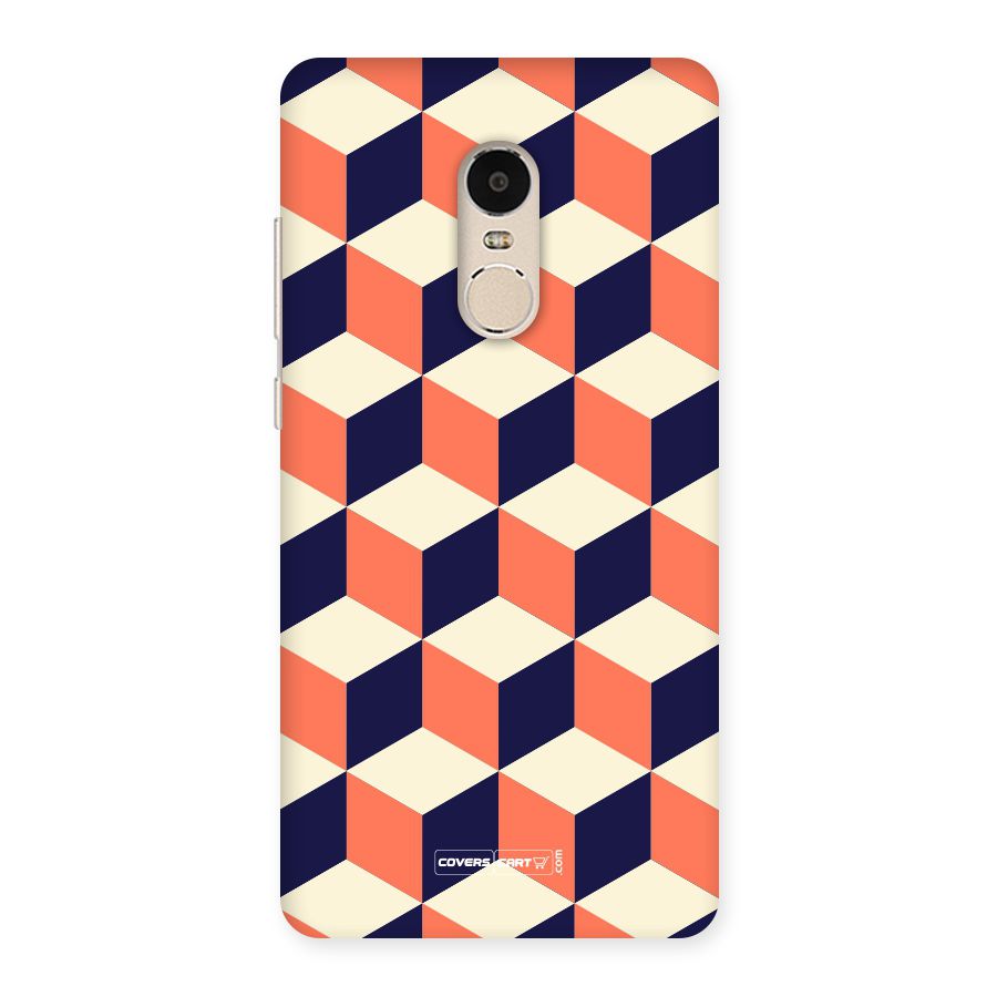 Cube Pattern Back Case for Xiaomi Redmi Note 4
