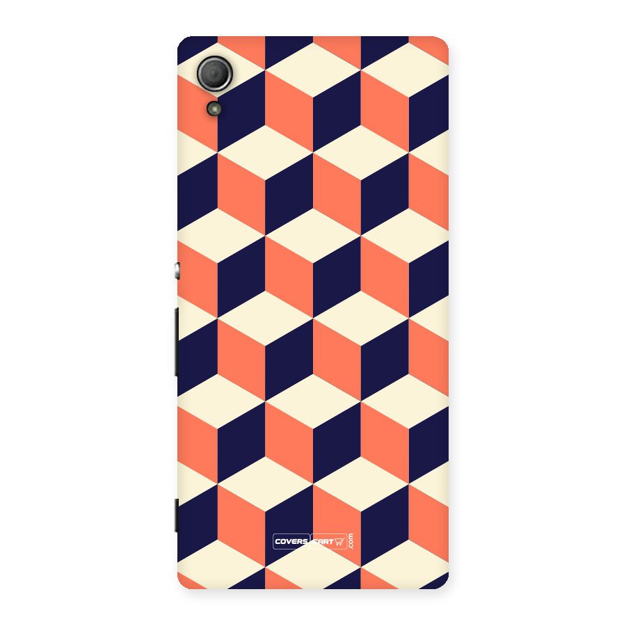 Cube Pattern Back Case for Xperia Z3 Plus