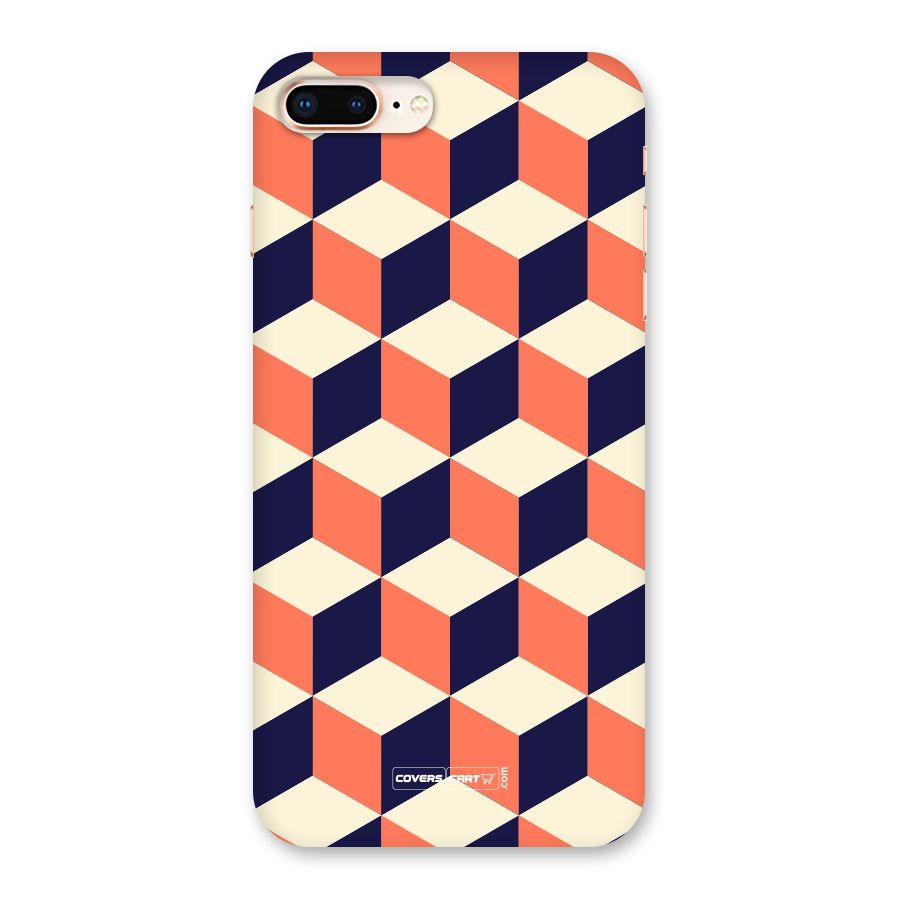 Cube Pattern Back Case for iPhone 8 Plus