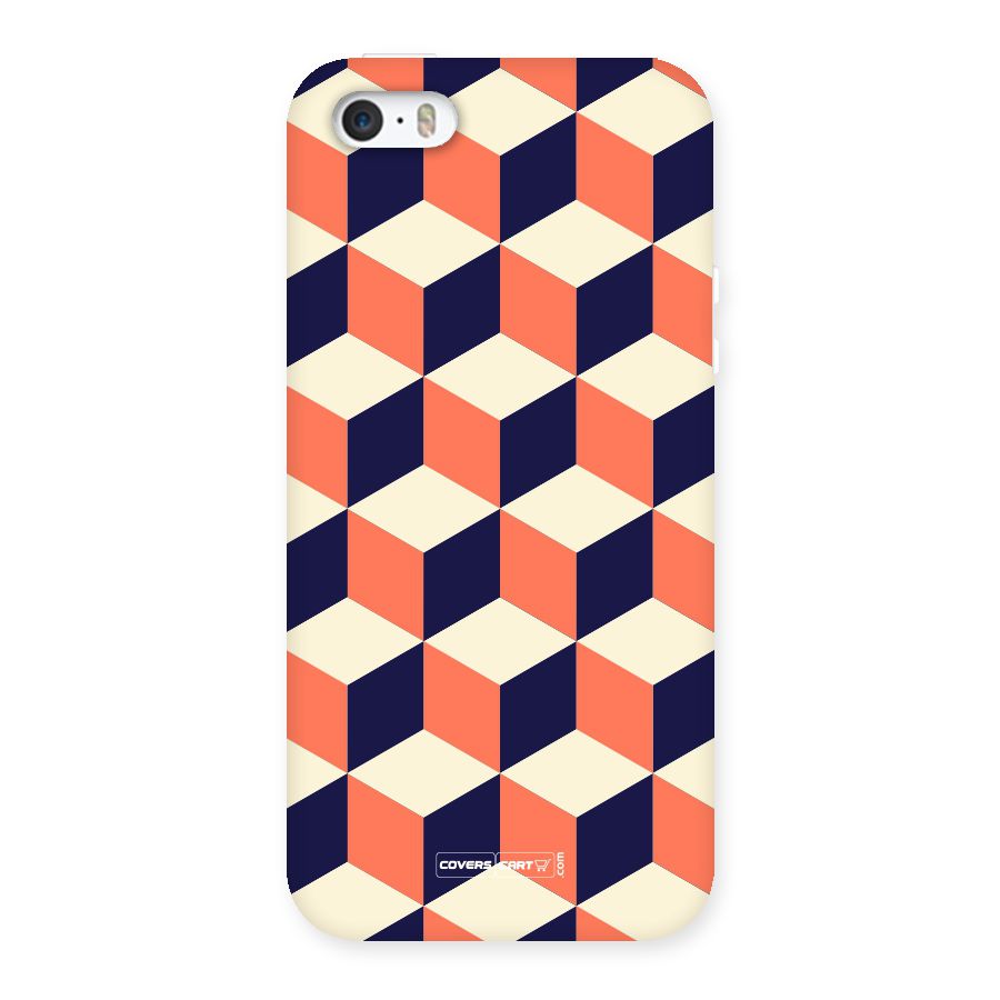 Cube Pattern Back Case for iPhone SE