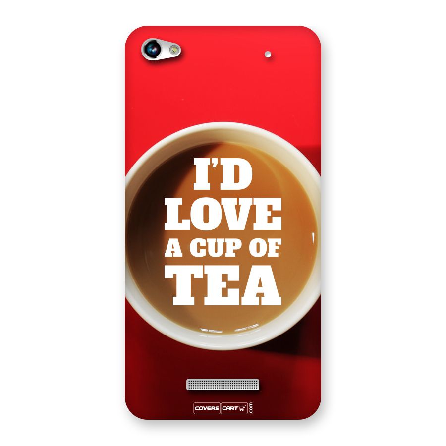 Cup of Tea Back Case for Canvas Hue 2 A316