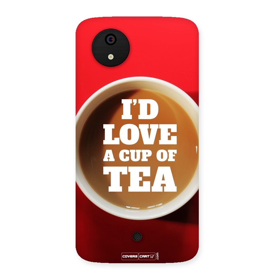Cup of Tea Back Case for Micromax Canvas A1
