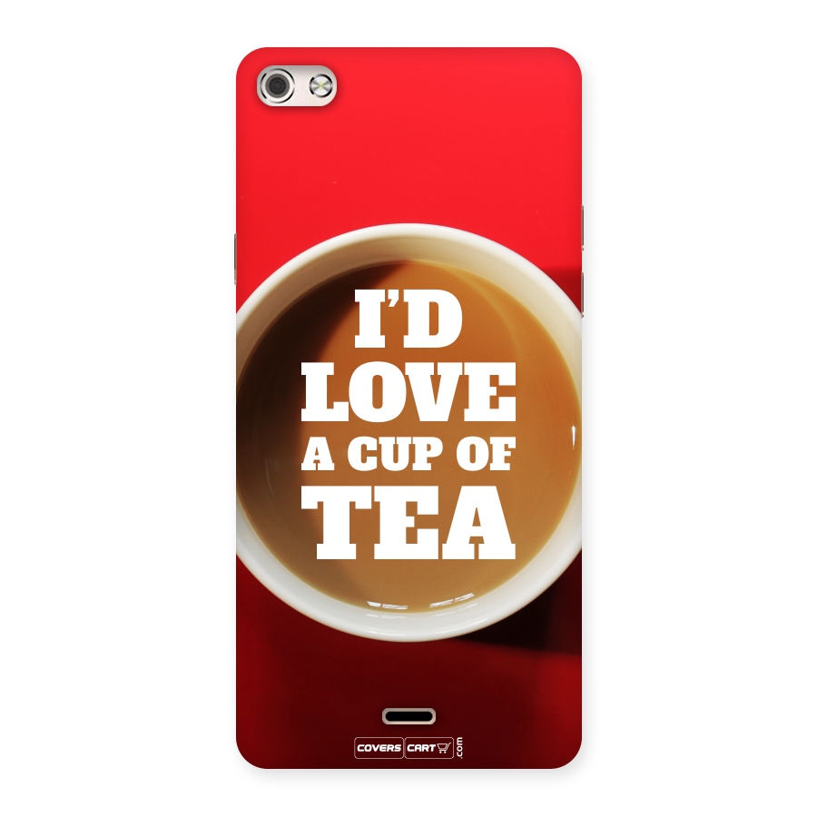 Cup of Tea Back Case for Micromax Canvas Silver 5
