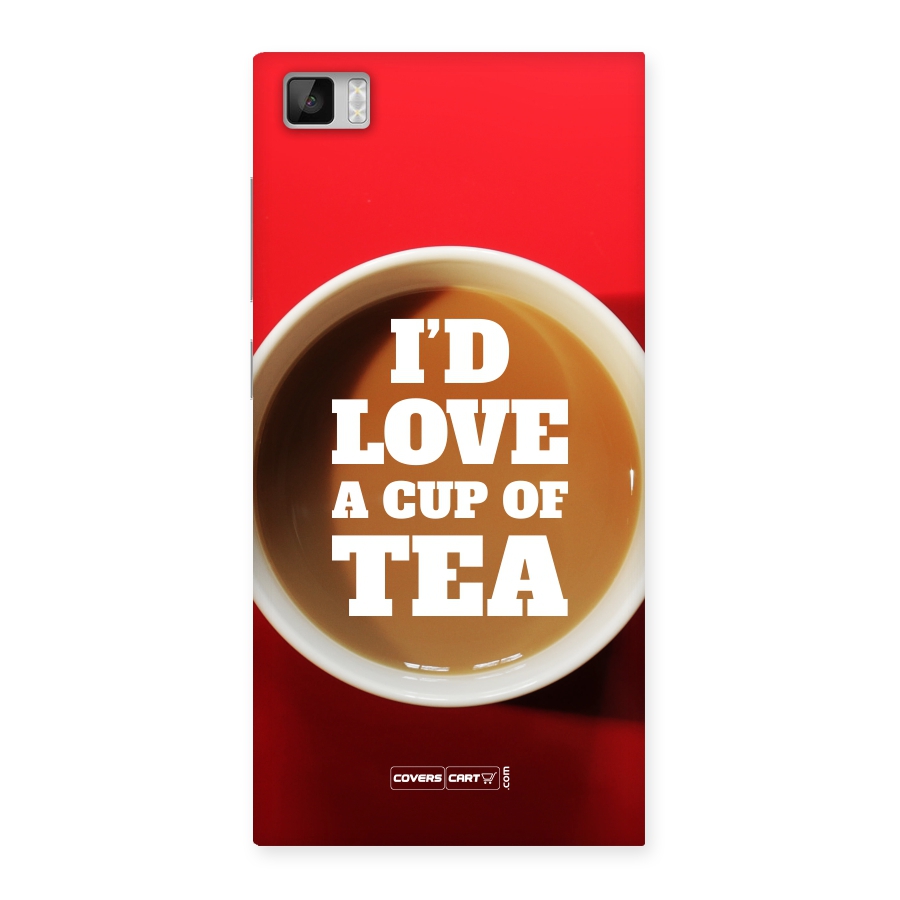 Cup of Tea Back Case for Xiaomi Mi3
