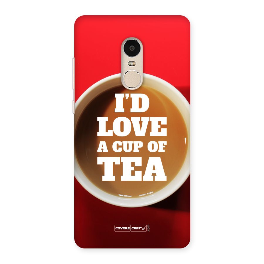 Cup of Tea Back Case for Xiaomi Redmi Note 4