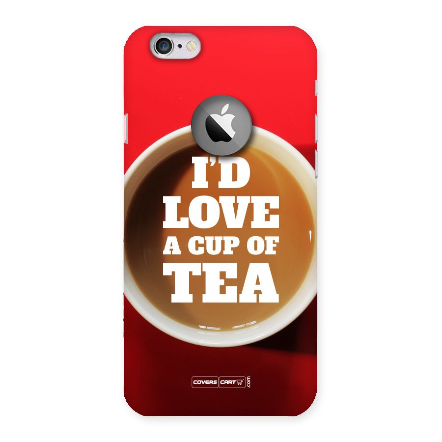 Cup of Tea Back Case for iPhone 6 Logo Cut