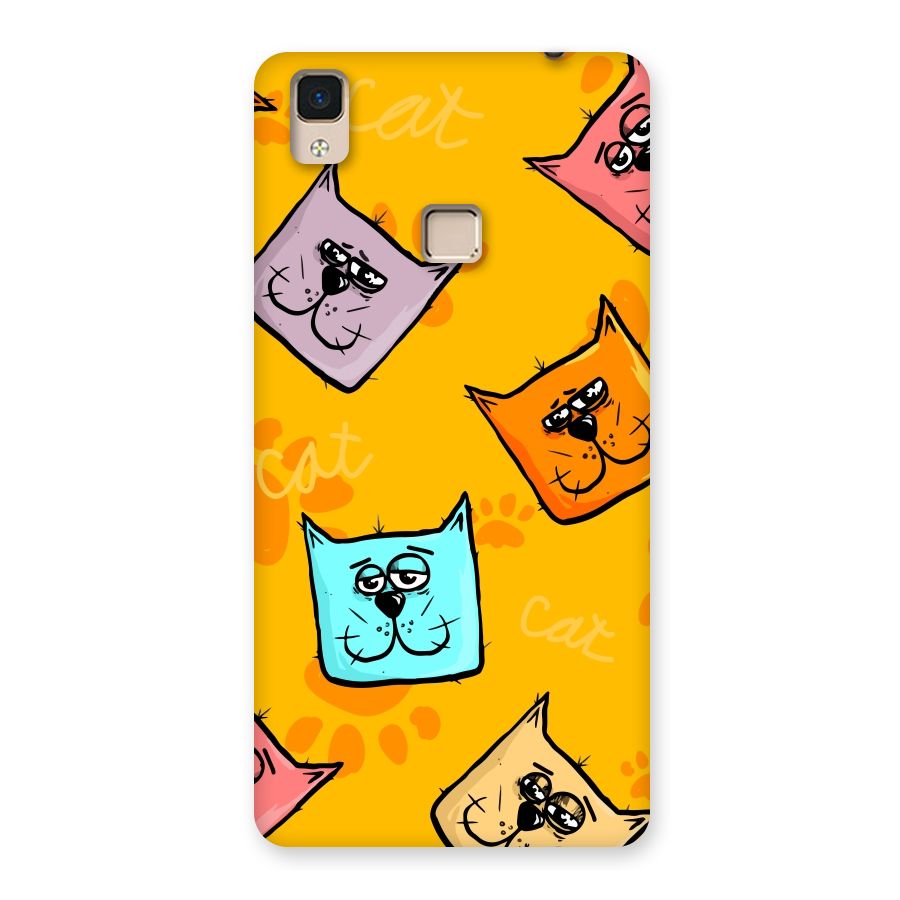 Cute Cat Pattern Back Case for V3 Max