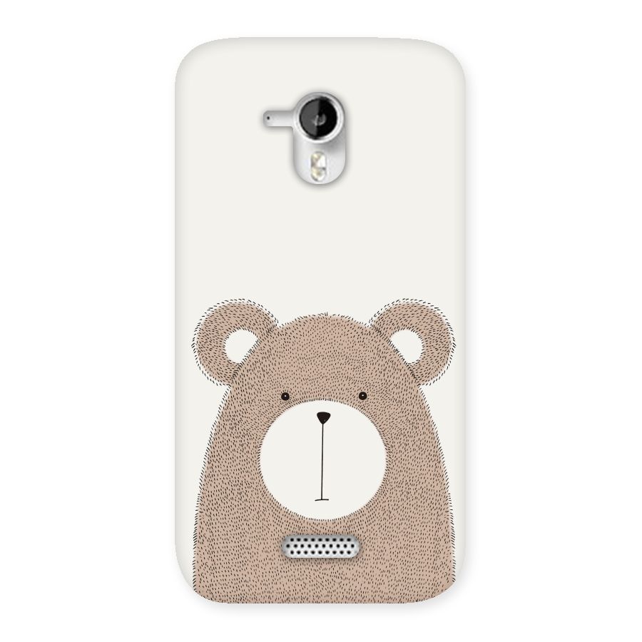 Cute Bear Back Case for Micromax Canvas HD A116
