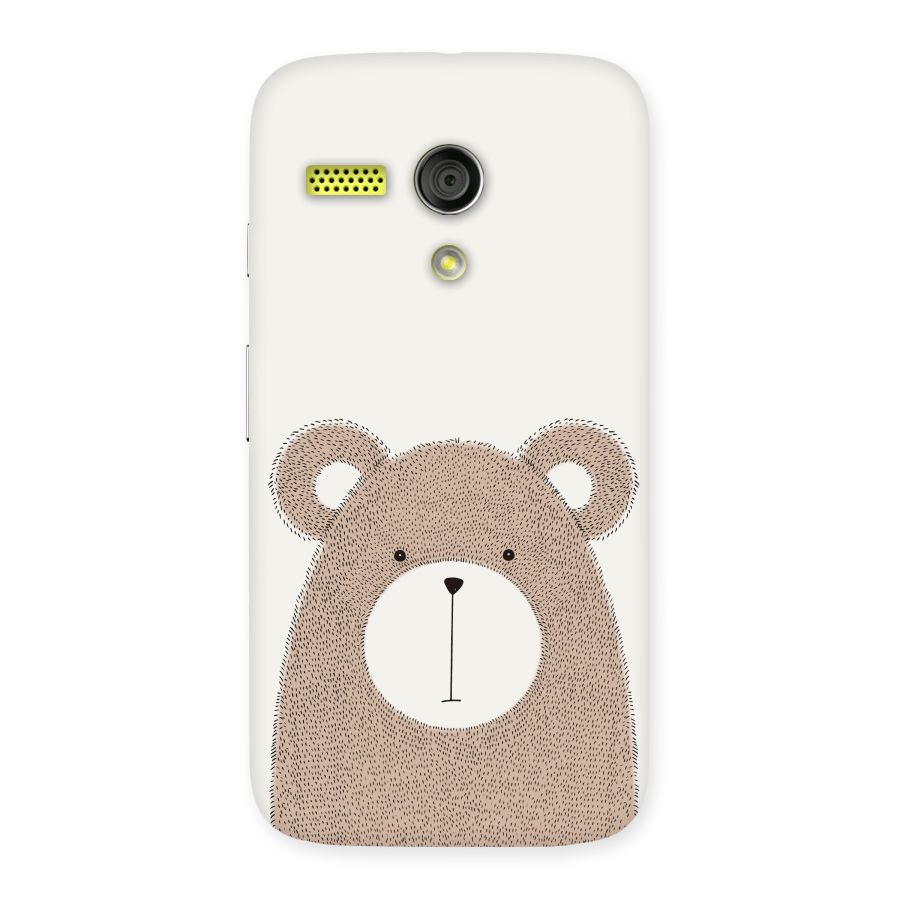 Cute Bear Back Case for Moto G