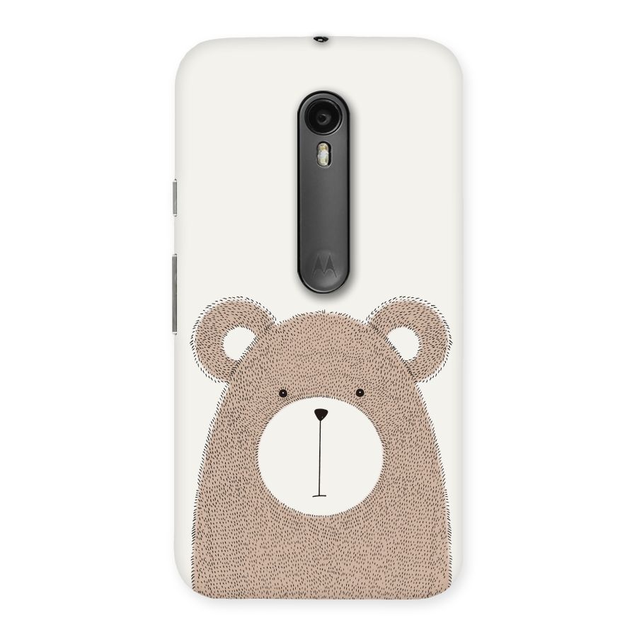 Cute Bear Back Case for Moto G3
