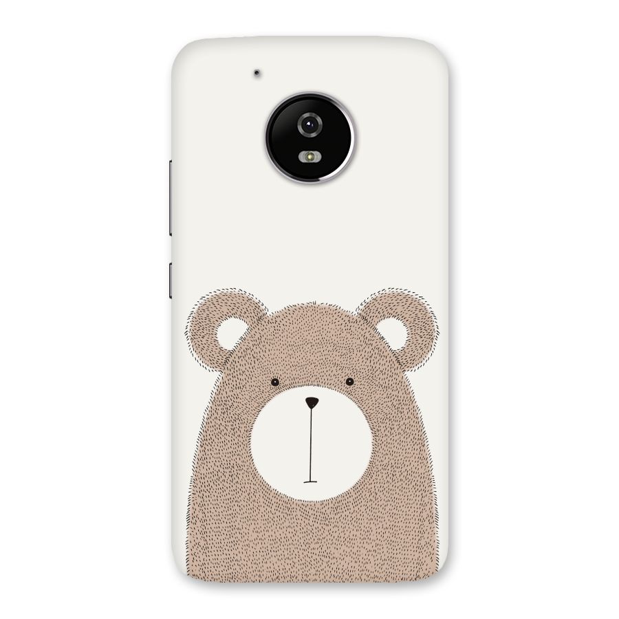 Cute Bear Back Case for Moto G5