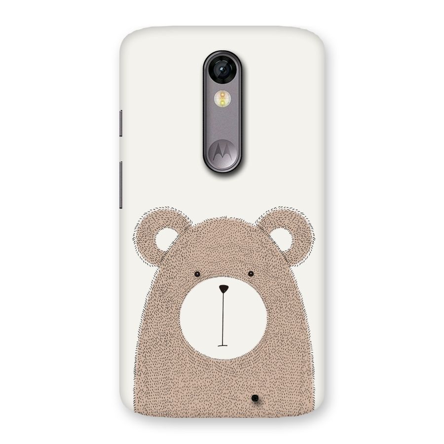 Cute Bear Back Case for Moto X Force