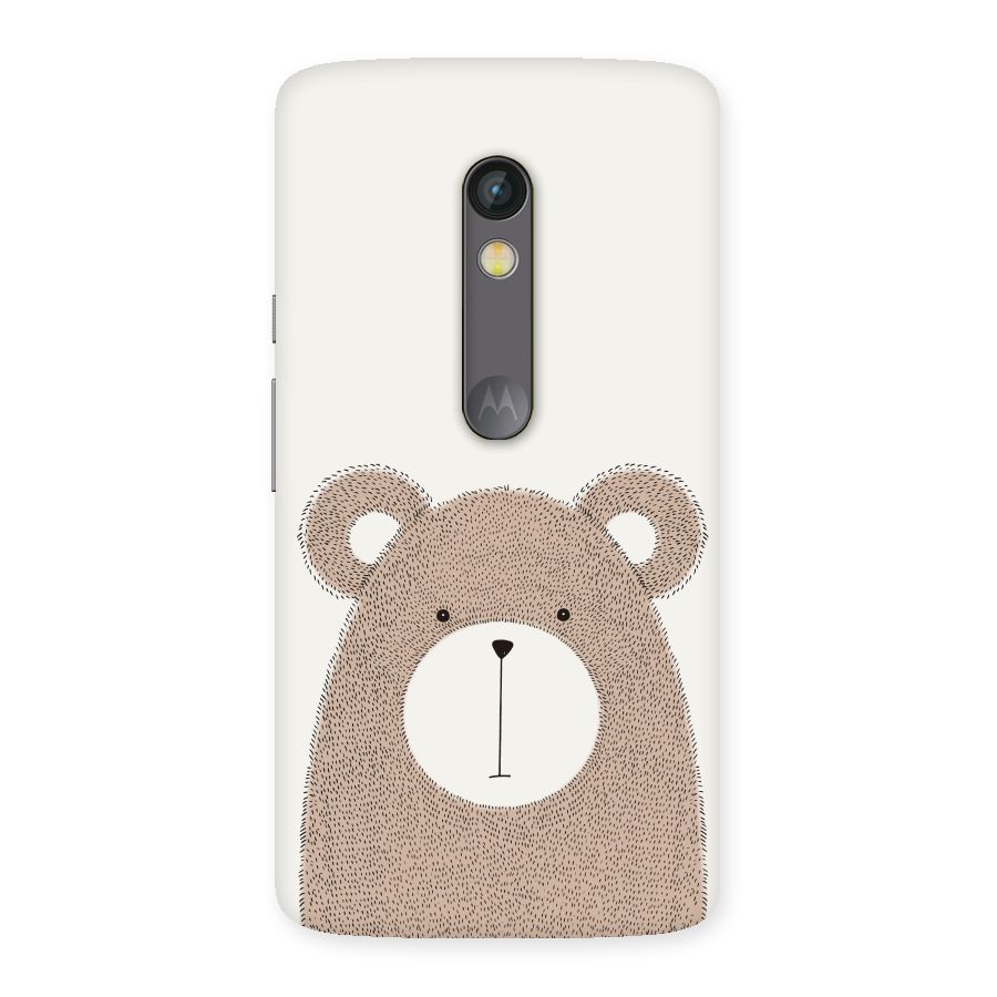 Cute Bear Back Case for Moto X Play