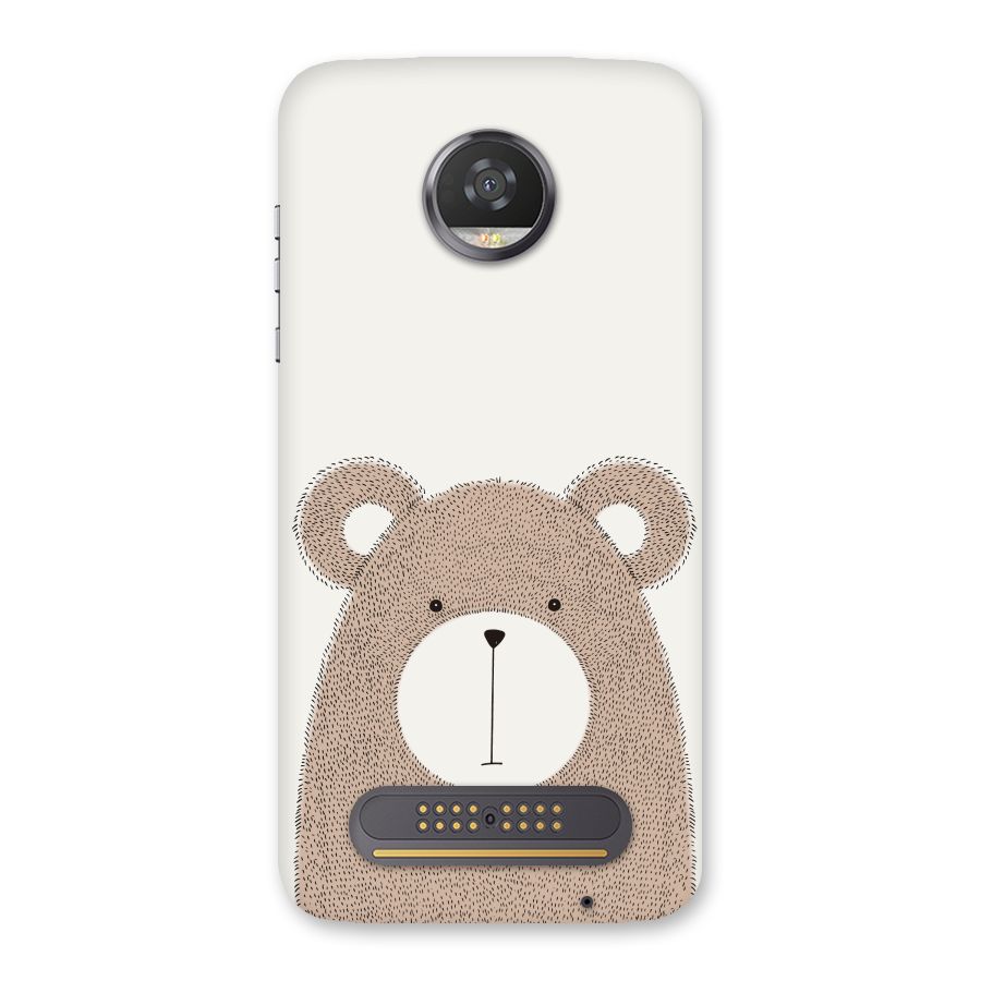 Cute Bear Back Case for Moto Z2 Play