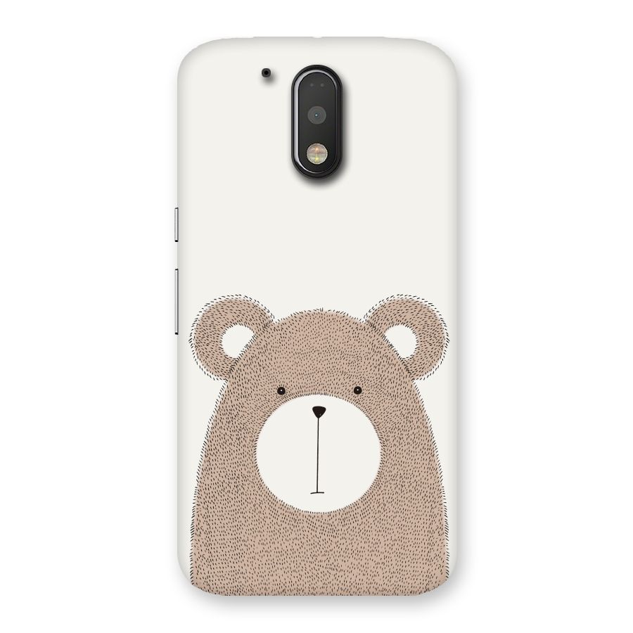 Cute Bear Back Case for Motorola Moto G4 Plus