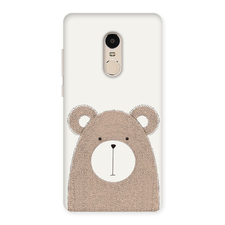 Cute Bear Back Case for Xiaomi Redmi Note 4
