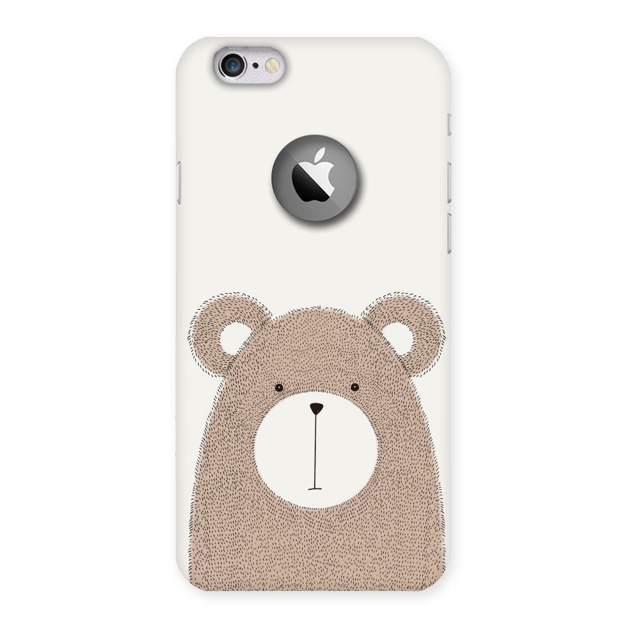 Cute Bear Back Case for iPhone 6 Logo Cut