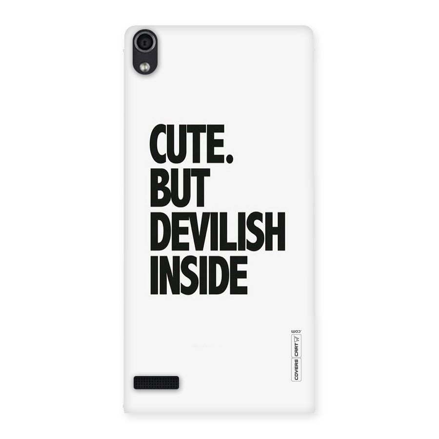Cute But Devil Back Case for Ascend P6