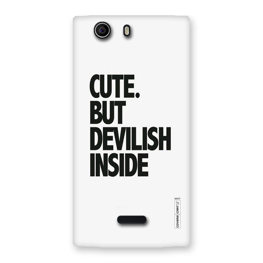 Cute But Devil Back Case for Canvas Nitro 2 E311