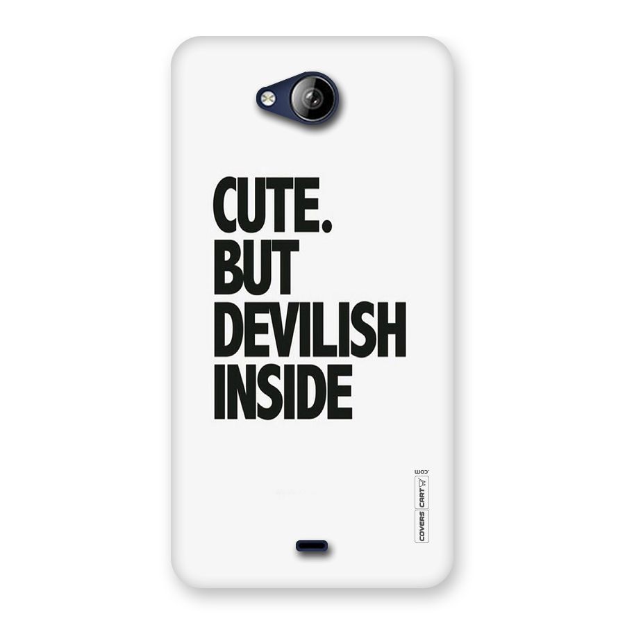 Cute But Devil Back Case for Canvas Play Q355