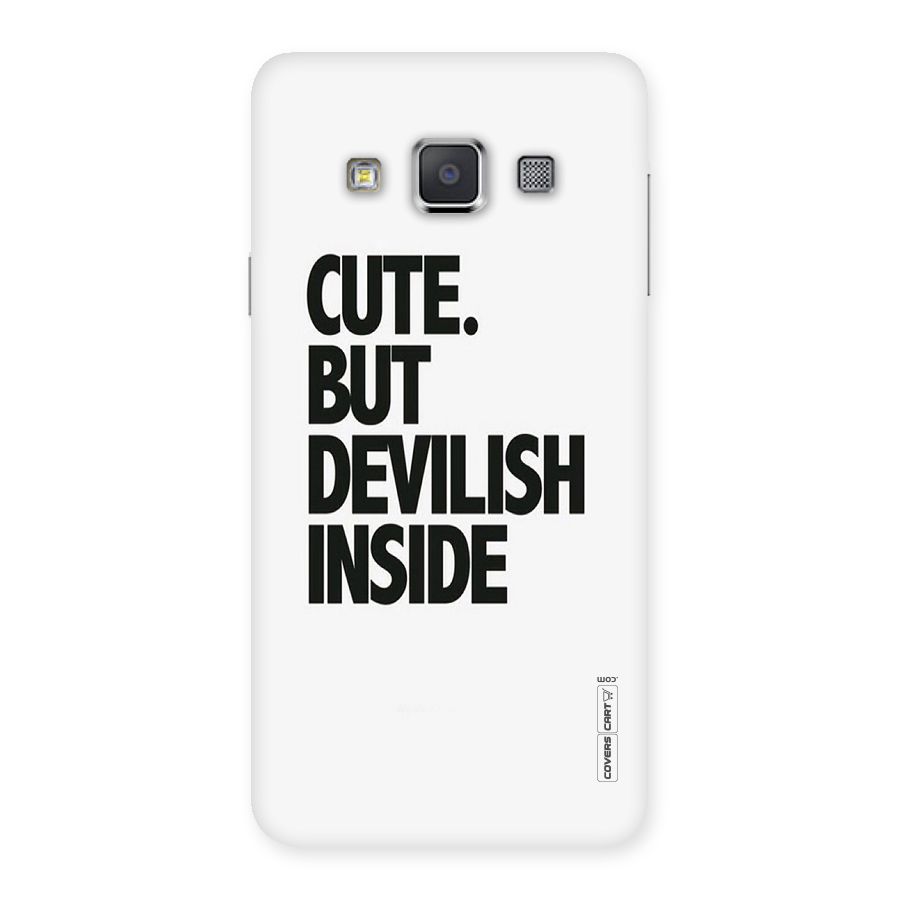 Cute But Devil Back Case for Galaxy A3