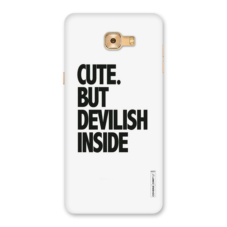 Cute But Devil Back Case for Galaxy C9 Pro