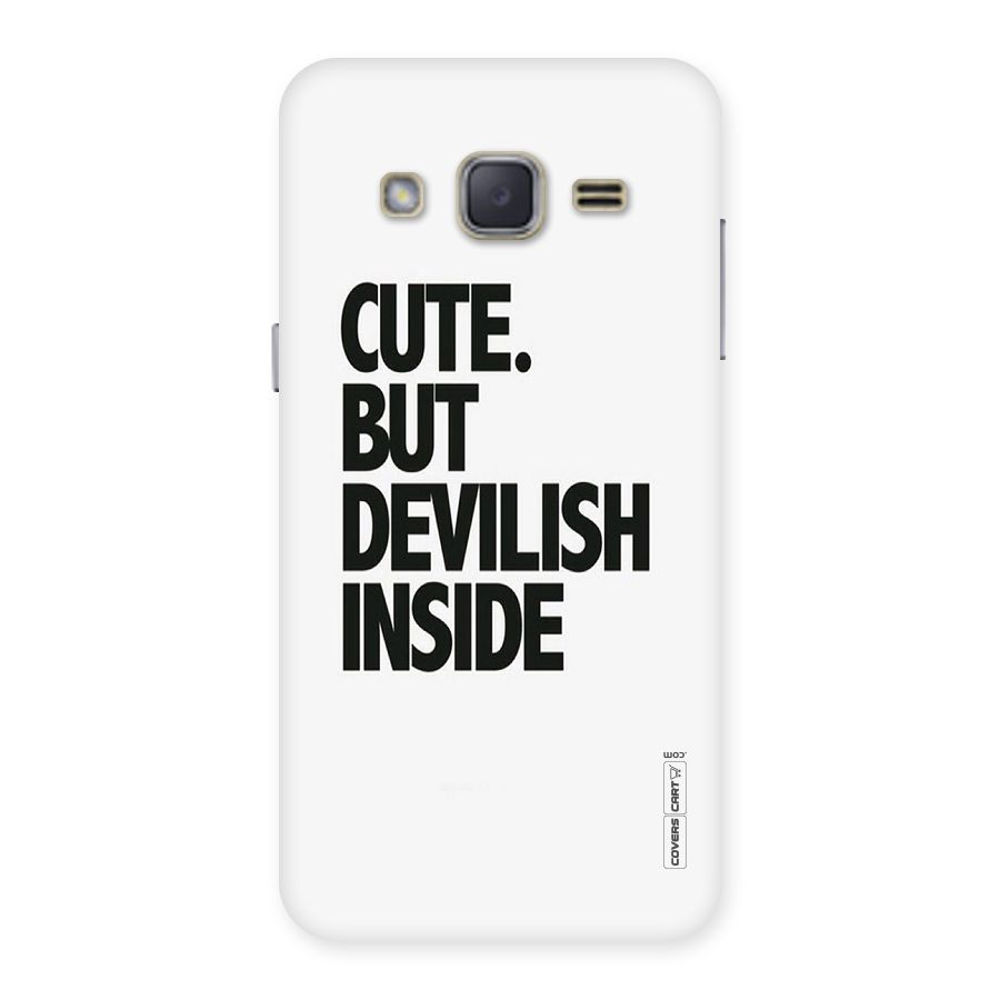Cute But Devil Back Case for Galaxy J2
