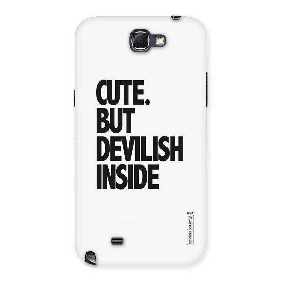 Cute But Devil Back Case for Galaxy Note 2