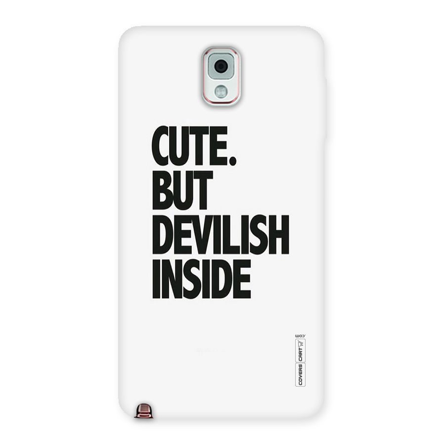 Cute But Devil Back Case for Galaxy Note 3