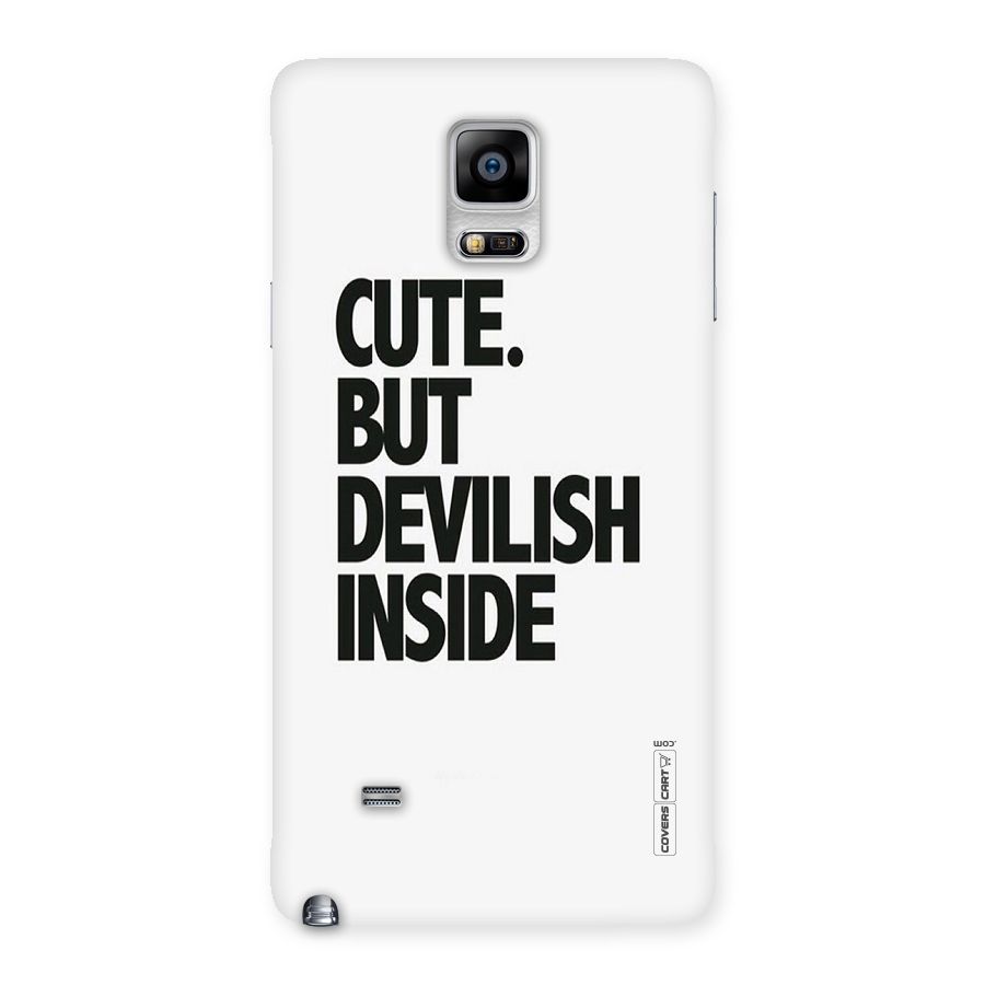 Cute But Devil Back Case for Galaxy Note 4