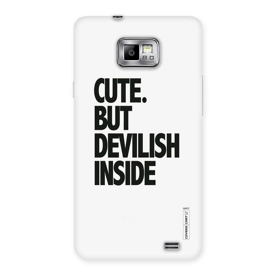 Cute But Devil Back Case for Galaxy S2