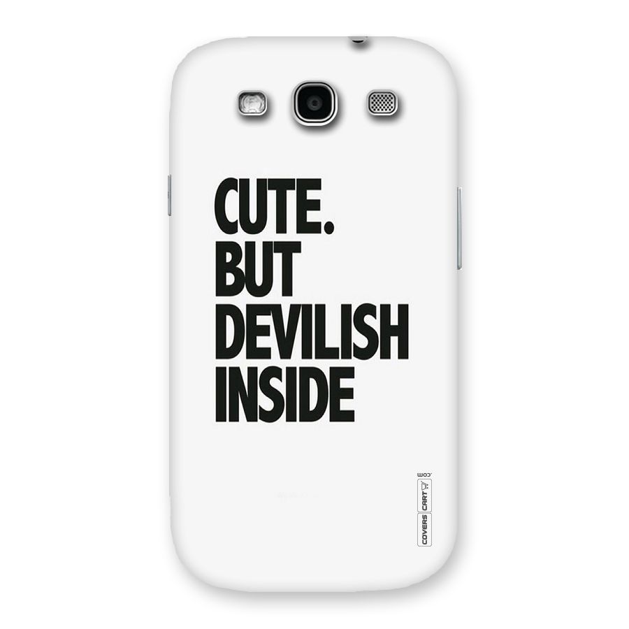Cute But Devil Back Case for Galaxy S3