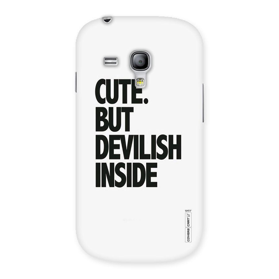 Cute But Devil Back Case for Galaxy S3 Mini