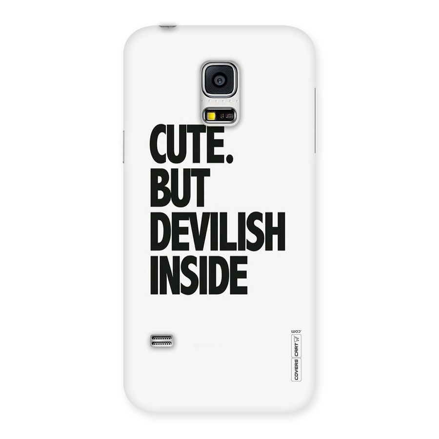 Cute But Devil Back Case for Galaxy S5 Mini