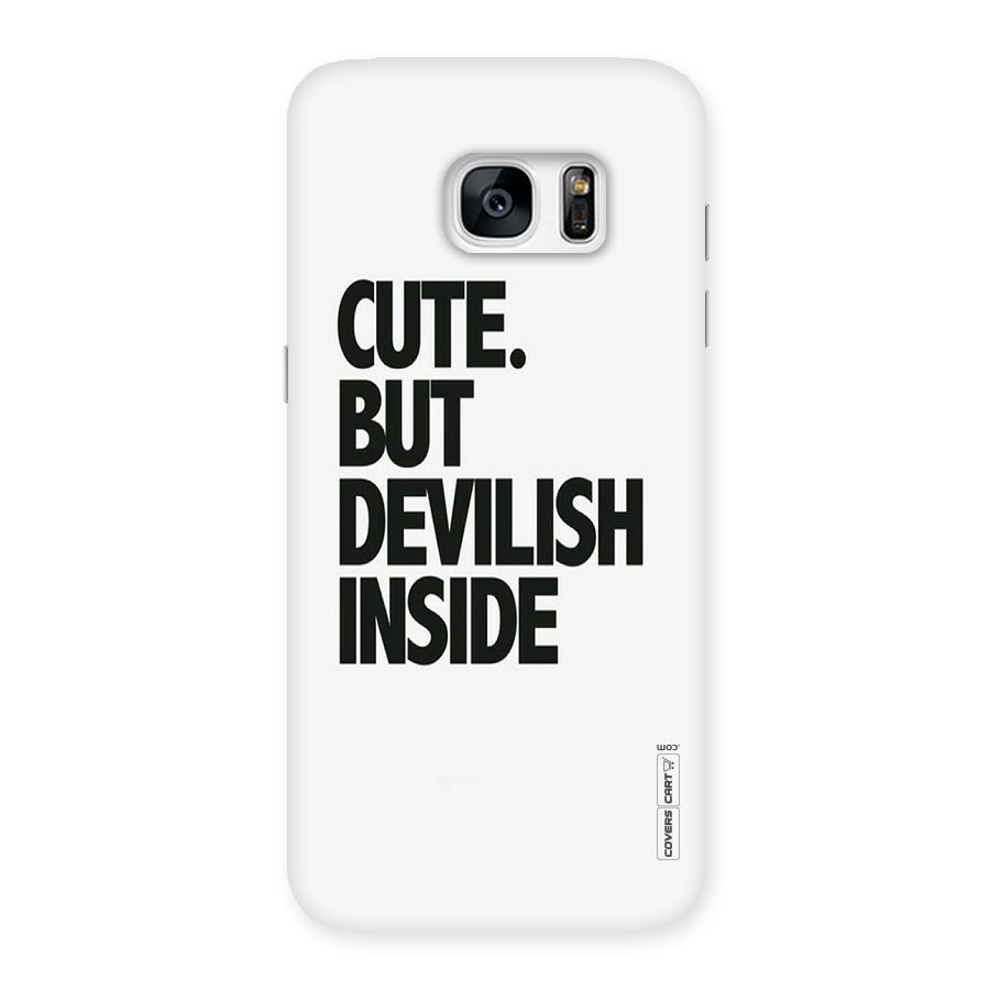 Cute But Devil Back Case for Galaxy S7 Edge