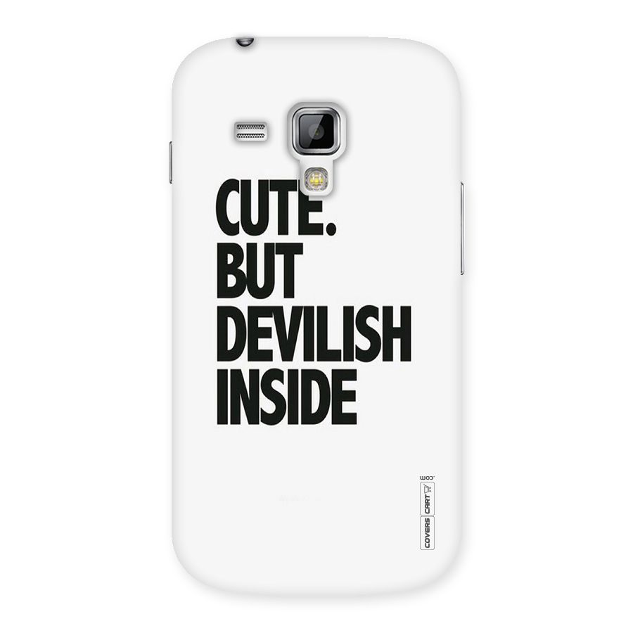 Cute But Devil Back Case for Galaxy S Duos
