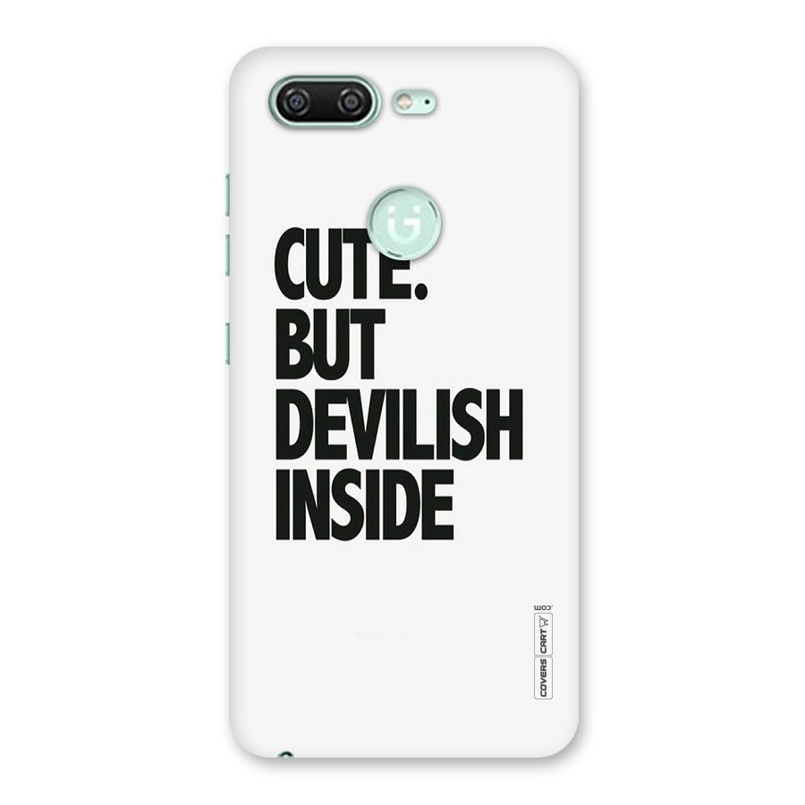 Cute But Devil Back Case for Gionee S10